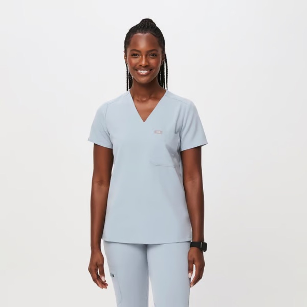 Figs Dusty Blue Scrub Set